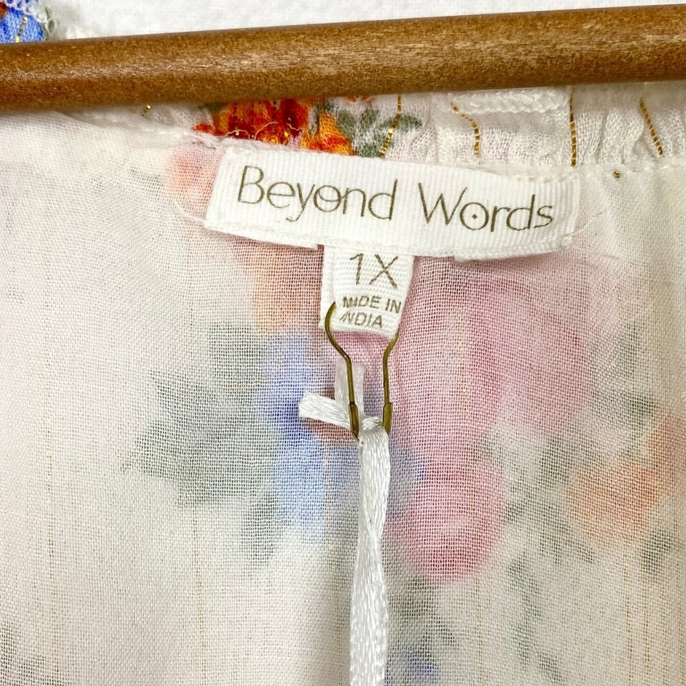 Anthropologie Beyond Words 2X Maxi Dress Cottagecore Romantic Coquette Feminine - Picture 7 of 8